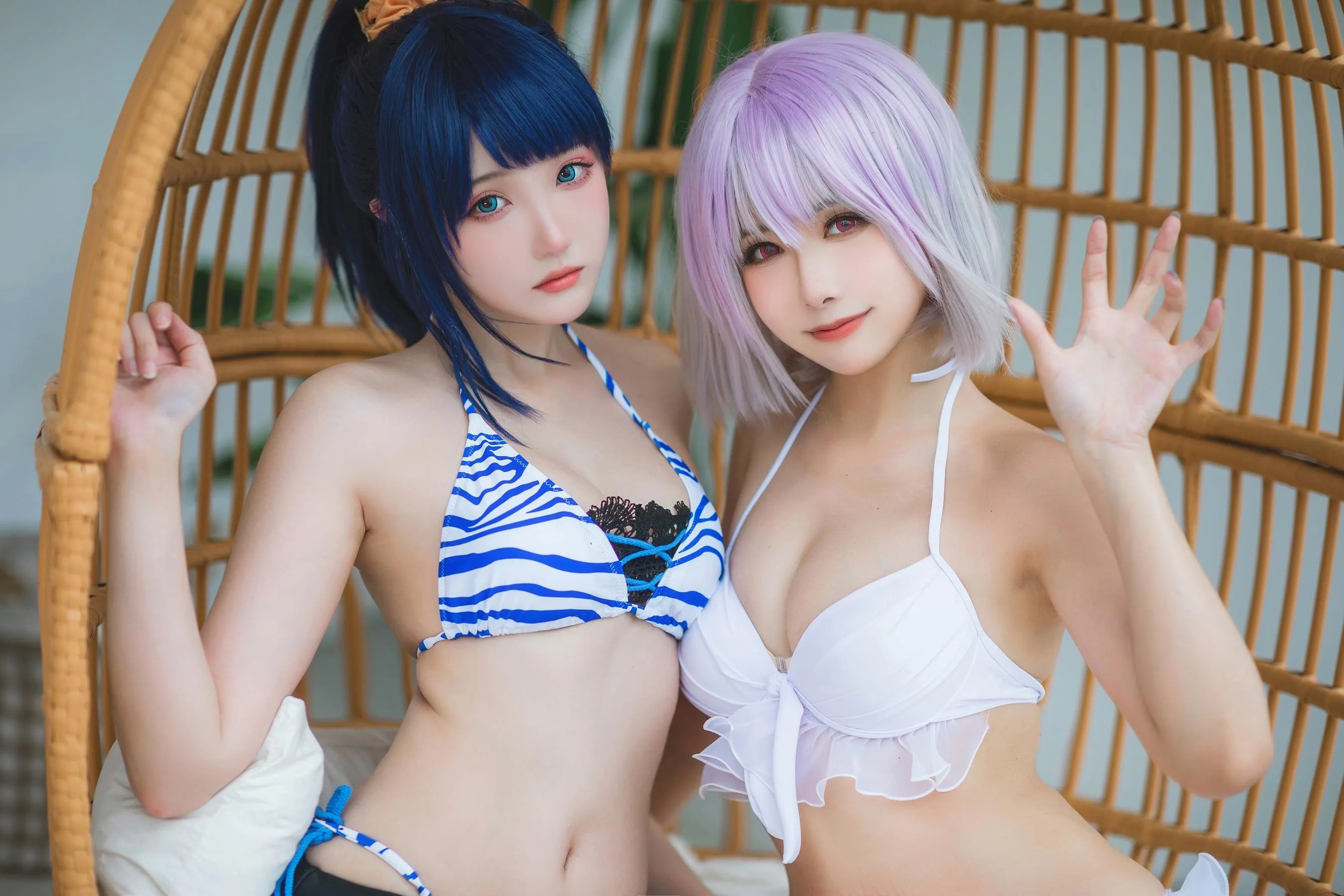 Momoko葵葵 – NO.35 瓜希酱 SSSS.GRIDMAN 宝多六花新条茜 泳装 [55P]插图3